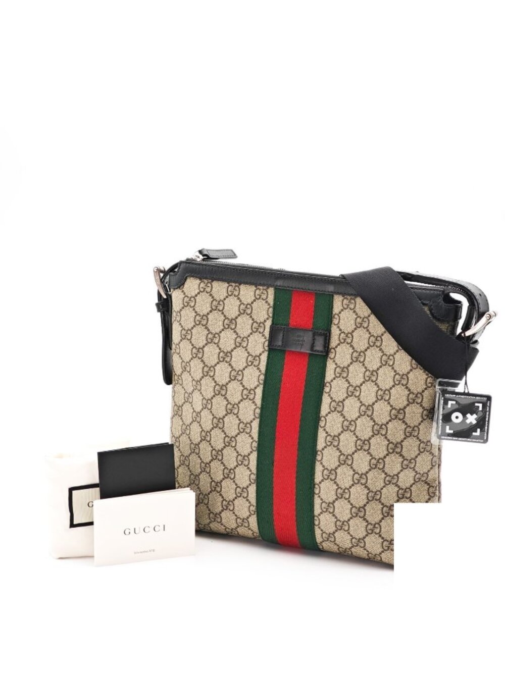 Gucci Sherry Line GG Pattern Shoulder Bag Beige